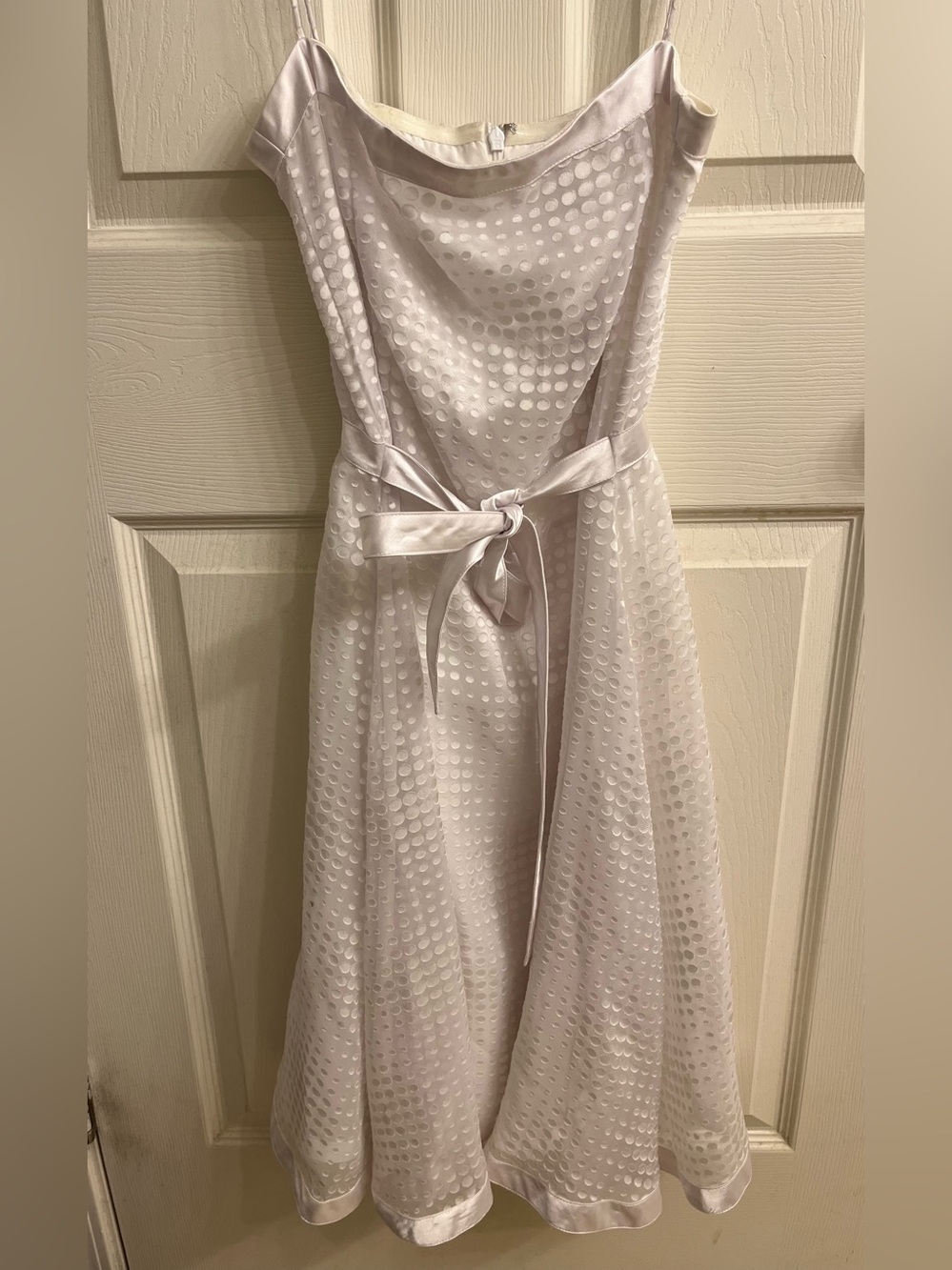 White H&M Polka Dot Summer Dress (Size 12)
